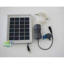Solar air pump with AC adaptor